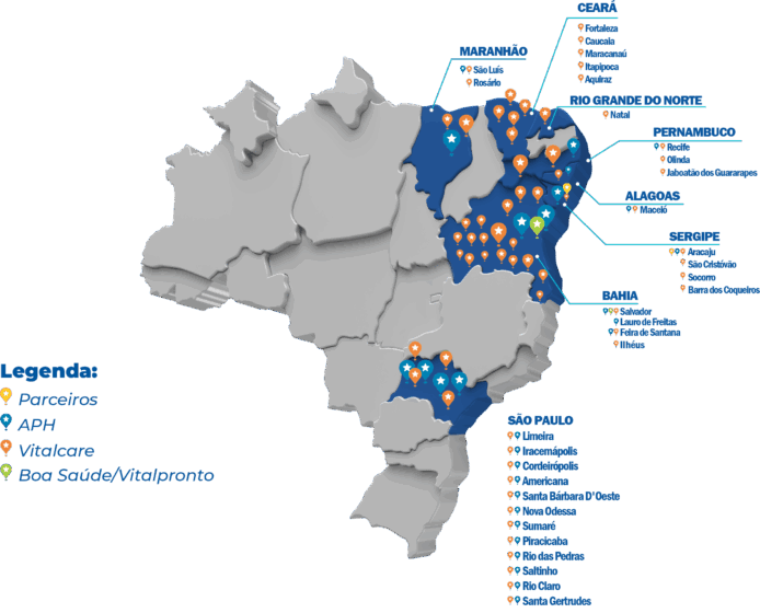 Mapa de Cobertura VITALMED
